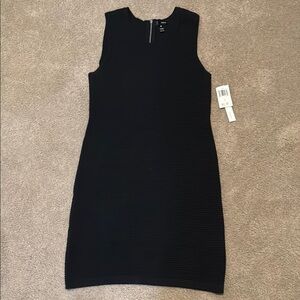 New Aqua Black Sleeveless Dress
